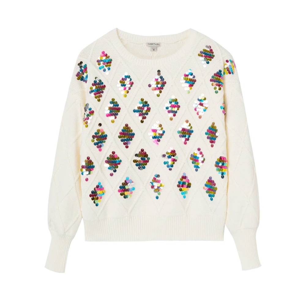 Habitual Sequin Sweater Size 7/8
